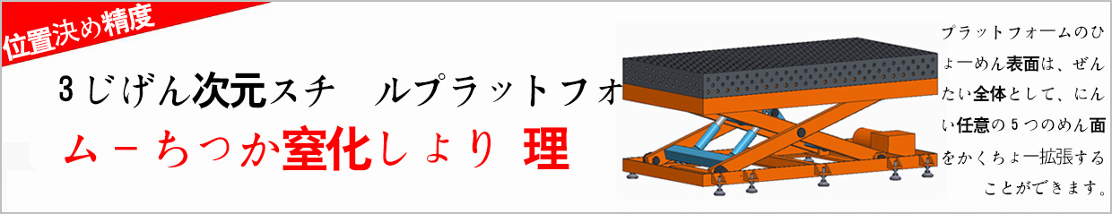 3じげん次元スチールプラットフォーム-ちっか窒化しょり処理